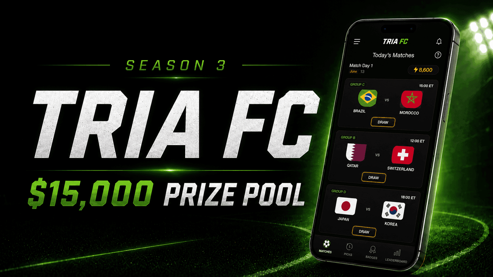 Tria FC is Here. The World Cup Just Got More Rewarding.