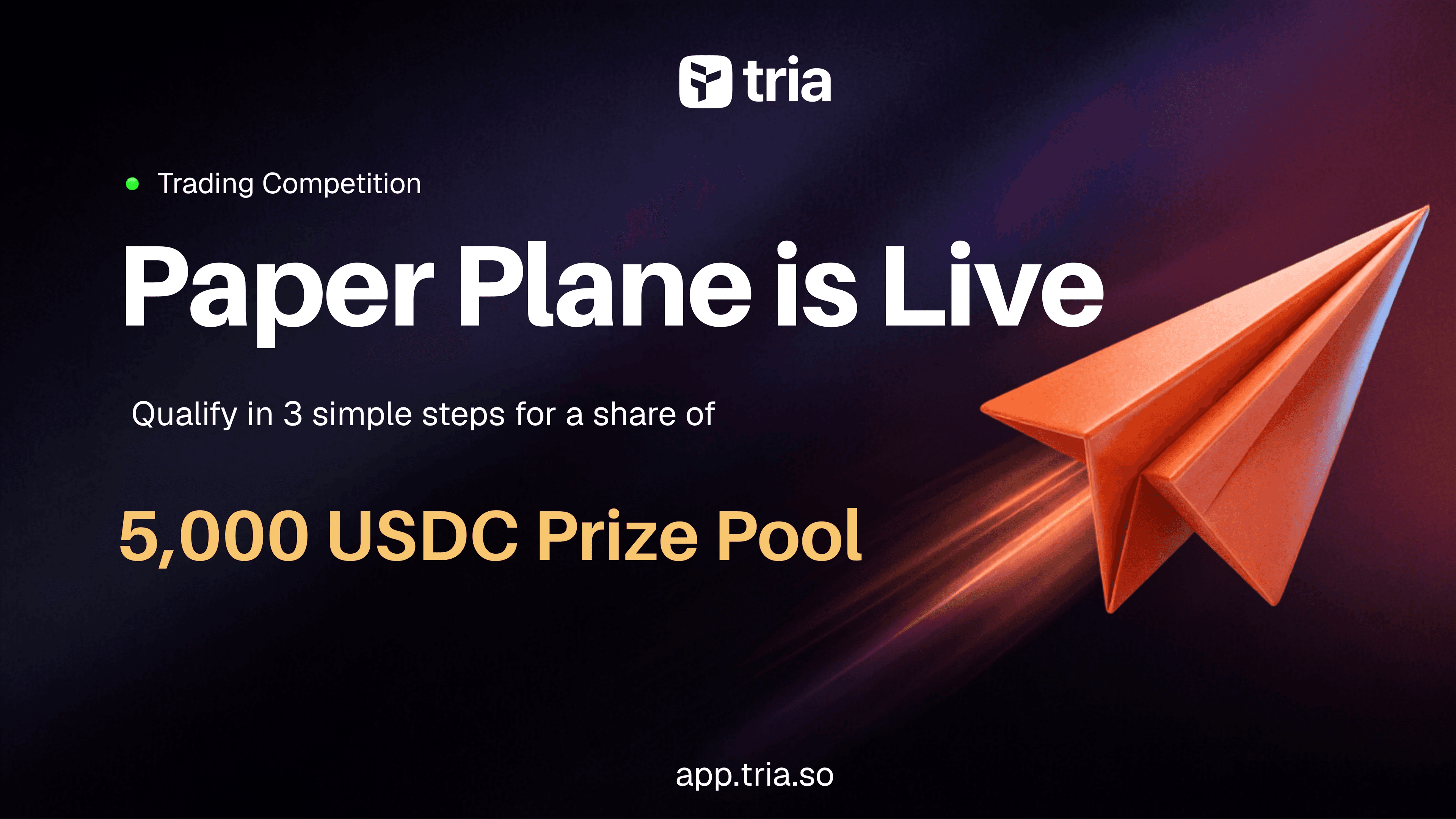 Paper Plane Is Live: Trade for a Share of $5,000 USDC